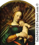 Schlossmuseum Art Print - Meyer Madonna. Detail