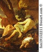 Midas Art Print - Midas Bathing In Pactolus