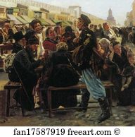 Midday Art Print - Midday. Study For The Painting "flea Market In Moscow". Detail
