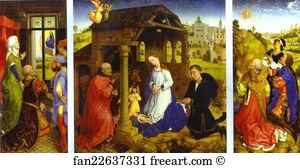 1448 Art Print - Middelburg Altarpiece. Interior