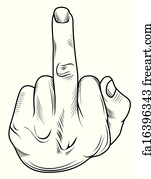 Free Middle Finger Art Prints And Wall Artwork Freeart