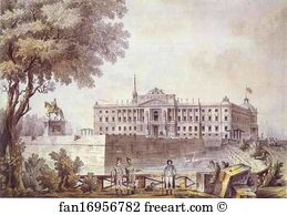 Giacomo Quarenghi Art Print - Mikhailovsky Castle