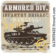 Military Art Print - Military Tank