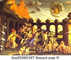 Minerva Art Print - Minerva Chases The Vices From The Garden Of Virtue