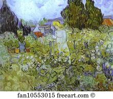 Sur Art Print - Mmlle. Gachet In Her Garden At Auvers-Sur-Oise