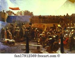 Hail Art Print - Mocking Christ. "hail, King Of The Jews! "