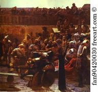 King Of The Jews Detail Art Print - Mocking Christ. "hail, King Of The Jews! " Detail