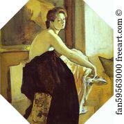 1905 Tempera On Cardboard The Tretyakov Gallery Art Print - Model
