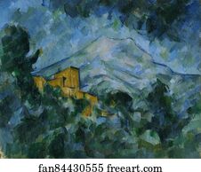 Victoire Art Print - Mont Sainte-Victoire And Château Noir