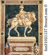 Niccolo Art Print - Monument To Niccolò Da Tolentino