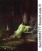Moonlit Art Print - Moonlit Night