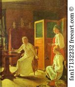 Alexey Venetsianov Art Print - Morning Of The Landlady