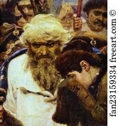 Morning Of The Strelets Execution Detail Art Print - Morning Of The Strelets' Execution. Detail