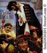 Morning Of The Strelets Execution Detail Art Print - Morning Of The Strelets' Execution. Detail