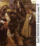 Execution Art Print - Morning Of The Strelets' Execution. Detail