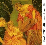 119 Art Print - Moses Saved From The Waters Of The Nile. Detail