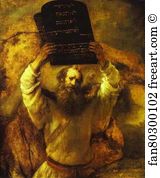 Moses Art Print - Moses Smashing The Tables Of The Law