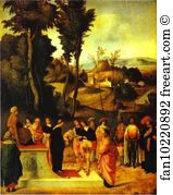 1495 1496 Oil On Paneel Galleria Degli Uffizi Art Print - Moses' Trial By Fire