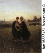 Mother Daughter Art Print - Mother And Daughter