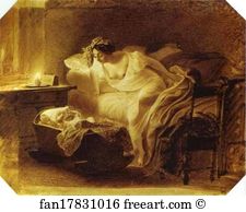 Whereabouts Art Print - Mother Awoken By Her Crying Child