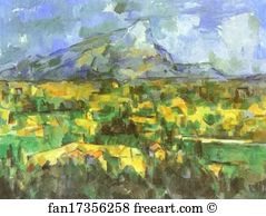 1906 Art Print - Mount Sainte-Victoire