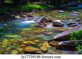 Free art print of Mountain River. Beautiful view of a mountain river at ...