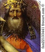 Trinity Art Print - Mourning Trinity (Throne Of God). Detail