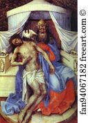 Mourning Art Print - Mourning Trinity (Throne Of God)