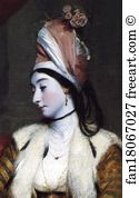 Baldwin Art Print - Mrs Baldwin. Detail