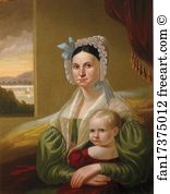 David Art Print - Mrs. David Steele Lamme And Son William Wirt