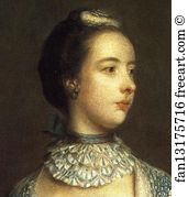 Beckford Art Print - Mrs Francis Beckford. Detail