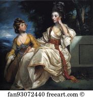 Brunswick Art Print - Mrs Henry Thrale With Her Daughter