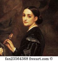 Guthrie Art Print - Mrs James Guthrie. Detail