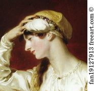 Mrs Jens Wolff 1771 1829 Art Print - Mrs. Jens Wolff (1771-1829). Detail