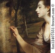 1775 76 Art Print - Mrs Richard Bennett Lloyd. Detail