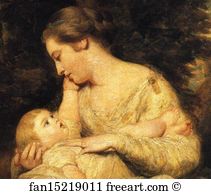 Hoare Art Print - Mrs Richard Hoare And Child. Detail