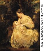 Hoare Art Print - Mrs Richard Hoare And Child
