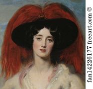 Later Lady Peel Detail Art Print - Mrs. Robert, Later Lady Peel. Detail