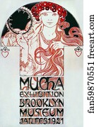 Exposition Art Print - Mucha Exhibition/exposition Mucha