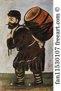 Barrels Art Print - Musha With A Barrel