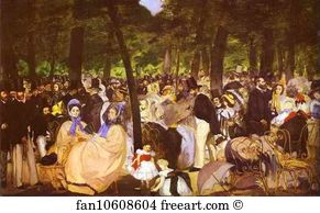Tuileries Art Print - Music In The Tuileries Gardens