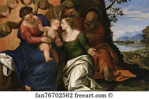 Mystic Art Print - Mystic Marriage Of Saint Catherine Of Alexandria
