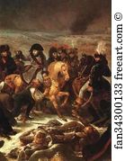 315 Art Print - Napoleon On The Battlefield At Eylan, February 9, 1807. Detail