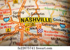 Free art print of Nashville. Nashville. abstract silhouette of city on ...