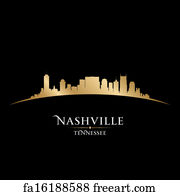 Free art print of Nashville Tennessee. Nashville Tennessee skyline at