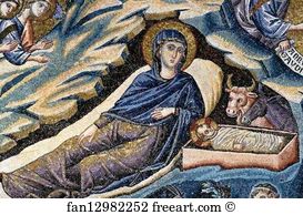 Mosaic Art Print - Nativity Of Christ. Detail