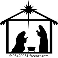 Free art print of Nativity scene, vector. The background of nativity ...