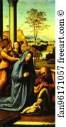 Oil On Panel Galleria Degli Uffizi Art Print - Nativity