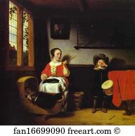 Little Art Print - Naughty Little Drum-Player