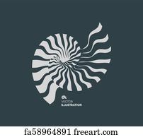 Free Art Print Of Nautilus Shell Detailed Vector Illustration Of A Nautilus Shell Freeart Fa